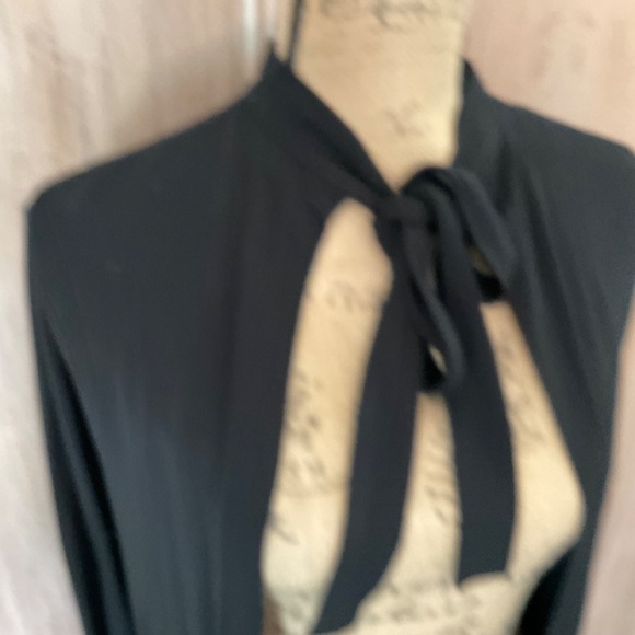 NWT Aritzia Wilifred black top tie cape kimono cardigan size Small - Picture 10 of 14